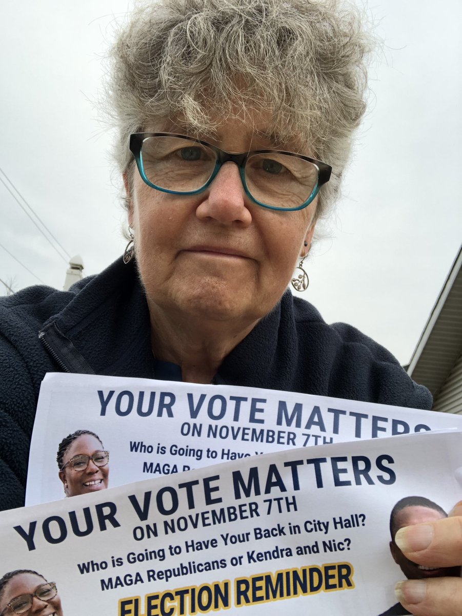 SusanWindle's tweet image. So I suck at selfies, but here I am at my own polling place in Mt Airy stumping for @NicForPhilly and @kendraforphilly I believe that we will win!