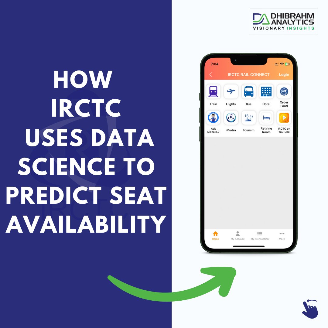 dhibrahm's tweet image. How Irctc Uses data science to predict seat availability

 #machinelearningprojects #datascienceprojects #googlecloud #dhibrahmanalytics #IRCTC