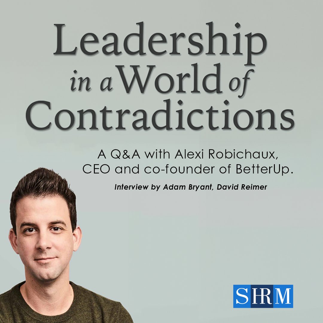 “You have to be clear about expectations because the job is really hard. It’s pretty thankless. That’s why it’s called leadership.”

A Q&amp;A with <a href="/Arobichaux/">Alexi Robichaux</a>, CEO and co-founder of <a href="/BetterUp/">BetterUp</a>, on your management style amid new workplace challenges.

bit.ly/3QXkMBj