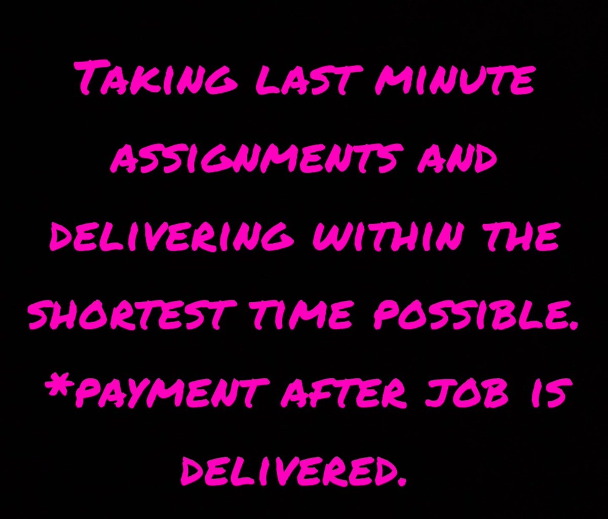 assignment_7's tweet image. Hey y'all, having due discussion posts,essays,rough drafts or pending assignment and homework in a class? Don't hesitate sharing those prompts with me .
+1 (912) 816-4053 whatsapp
*I am delivering work within the hour
#NCAT #NCAT22  #GramFam #GramFam25 #gsu25 #GSU  #AAMU