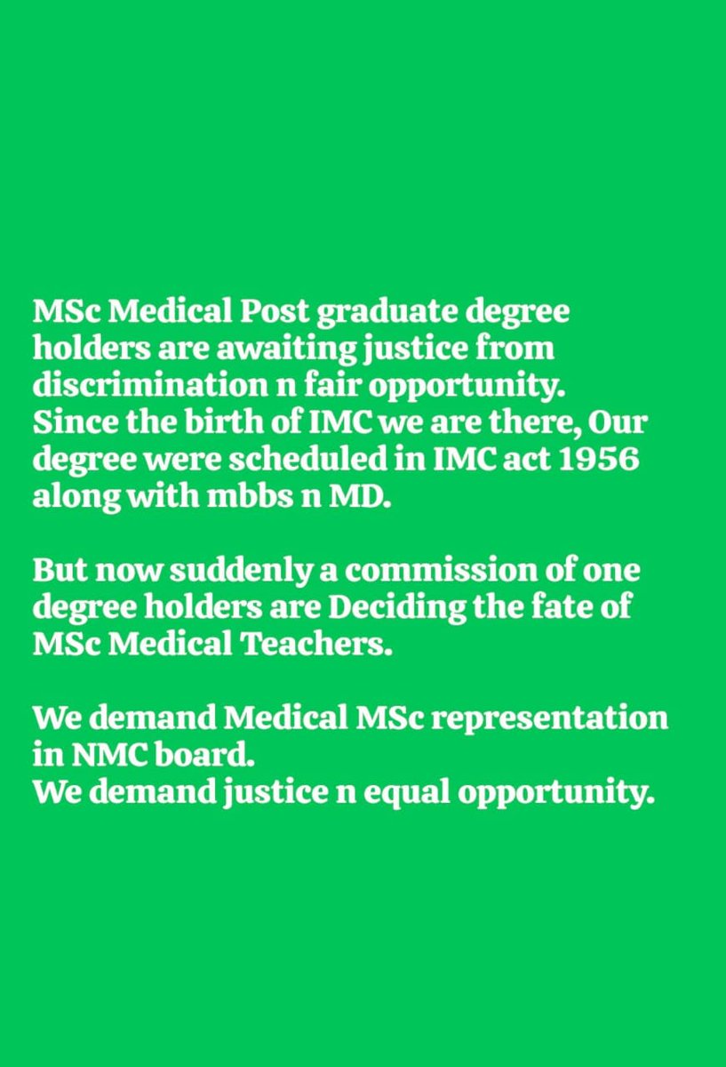 priyankameel10's tweet photo. #Savemscmedical
@NMMTA_Assn 
@NMC_IND 
@PMOIndia 
@mansukhmandviya 
@RemaNagarajan 
@MoHFW_INDIA 
@narendramodi 
@aajtak 
@rashtrapatibhvn https://t.co/6m9mVrlTuU