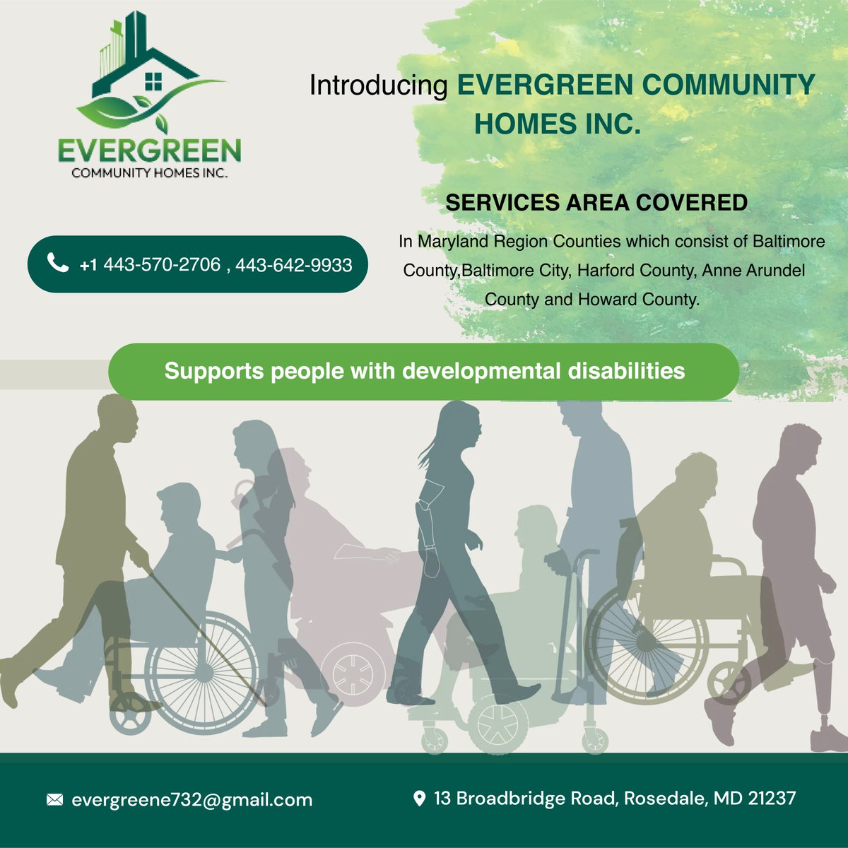 Here at EVERGREEN COMMUNITY HOMES INC, we want nothing but the best for you and your loved ones.. For a better and improved quality of life, allow our dedicated care professionals to support them today!
#disability
#wheelchair
#Evergreencommunityhomes