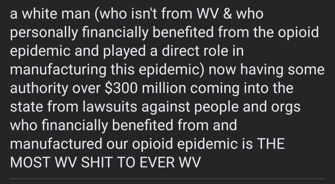 From a friend - #wvfirstfoundation #opioidsettlement