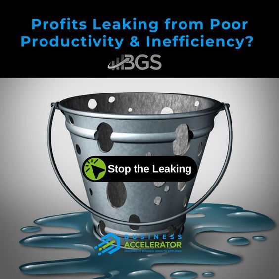 Is poor #employee #productivity  or #operational #inefficiency causing your #business to leak #profitability? Click here to find out how to stop the leaking! bit.ly/3DVXV1r