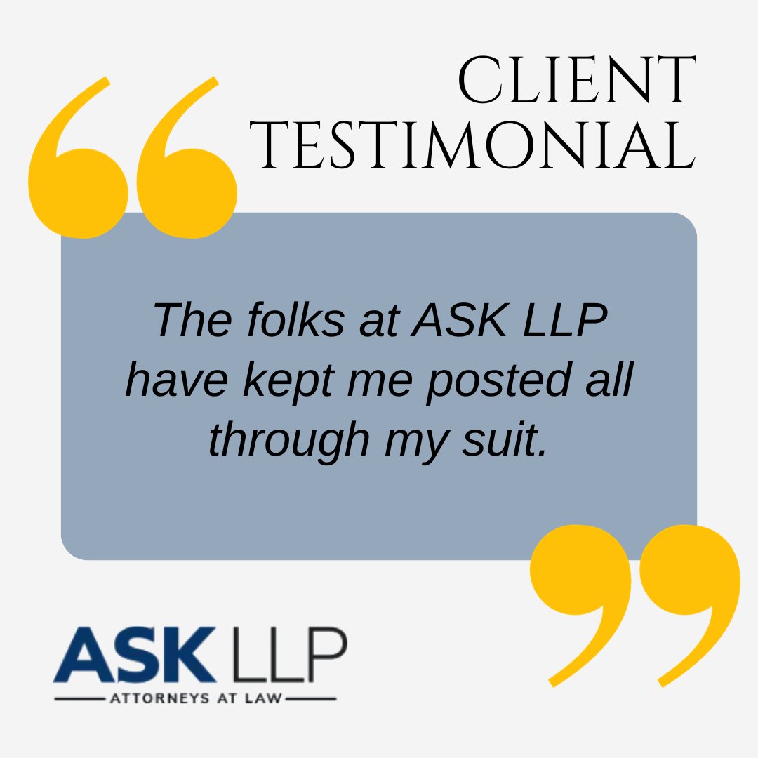 ASK_LLP's tweet photo. Thank you for your glowing 5-star review! We've proudly served as a leading force in bankruptcy, creditors' rights, mass torts, personal injury, and sexual abuse cases. At ASK, we unite these practice areas with one goal: To Fight For You. We appreciate your trust in us! https://t.co/VqUSADc6Lv