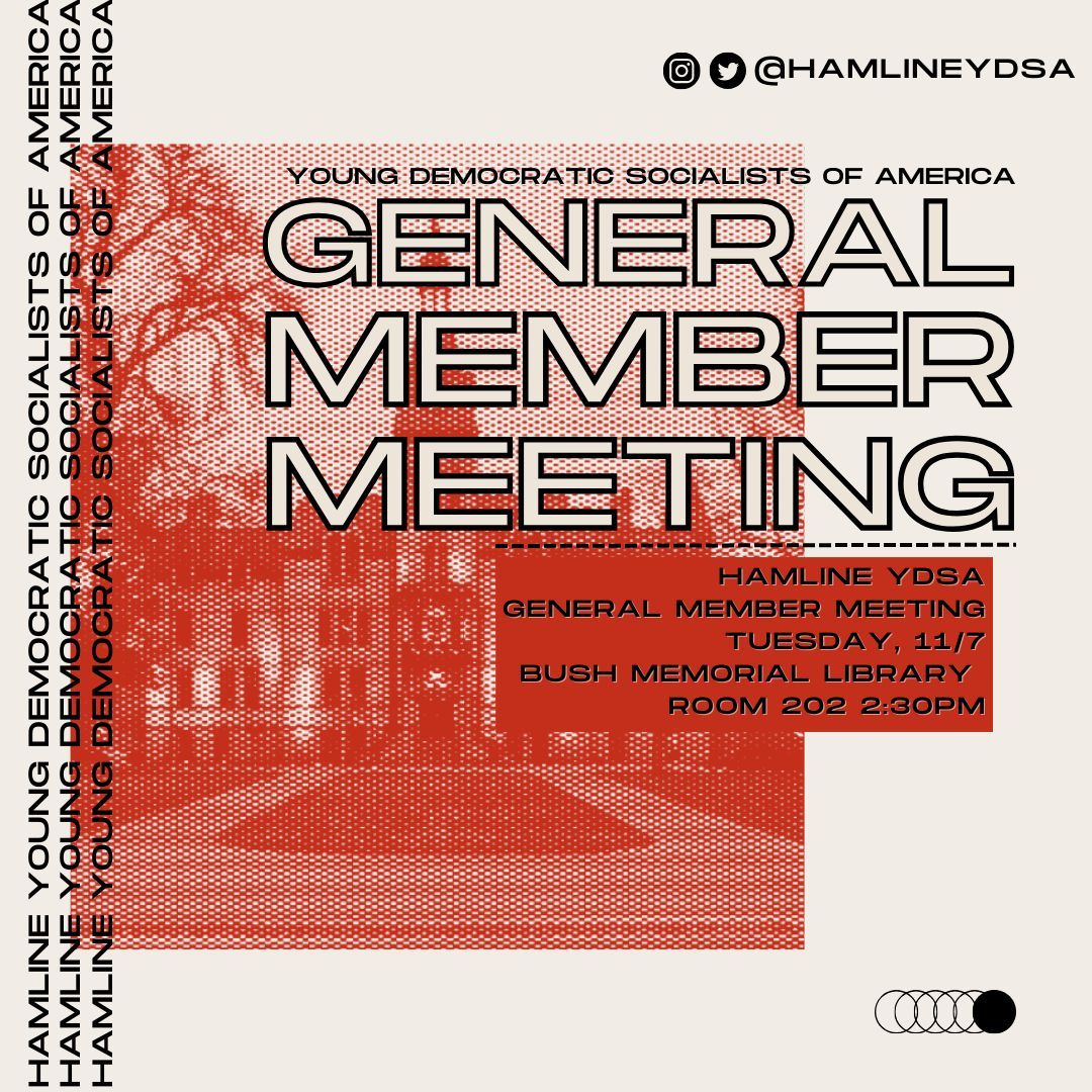 Join us for our next general meeting at 2:30 in Bush Memorial Library 202 today! We will be figuring out our next steps on how to best fight for change on campus throughout the rest of our school year!