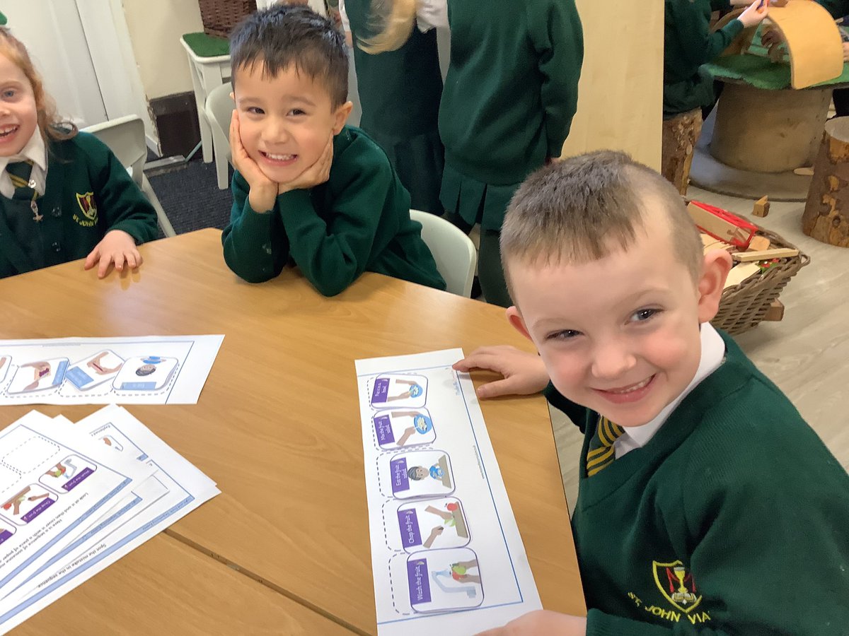 EYFSSJV's tweet photo. #SJVMaths We have been using sequencing language to order events in time. First, next, lastโฆ https://t.co/2GVOJ9FXLb