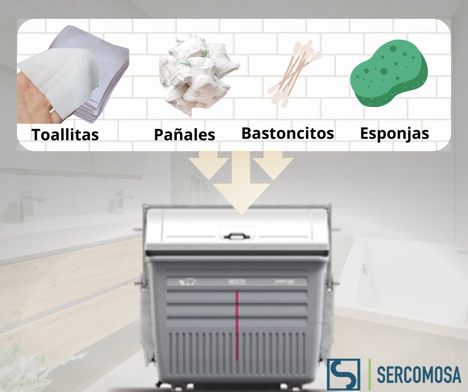 SercomosaN's tweet photo. El #ContenedordeRESTO está destinado a residuos procedentes de basura doméstica que no tienen cabida en otros contenedores. 

Aquí tienes algunos ejemplos:👇
✅Pañales
✅Bastoncitos
✅Esponjas de baño
✅Toallitas https://t.co/DJu6qpOVNT