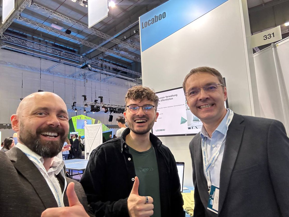 PYablonskiy's tweet photo. Greetings from #SCCON23👋 I had a pleasant conversation with Michael Wallenwein. It's always great to hear about innovative software solutions like the one being developed by Locaboo. Thanks again for the meeting. It was cool!💪
#SmartCountry #SmartCountryConvention https://t.co/j1owh7CZTZ
