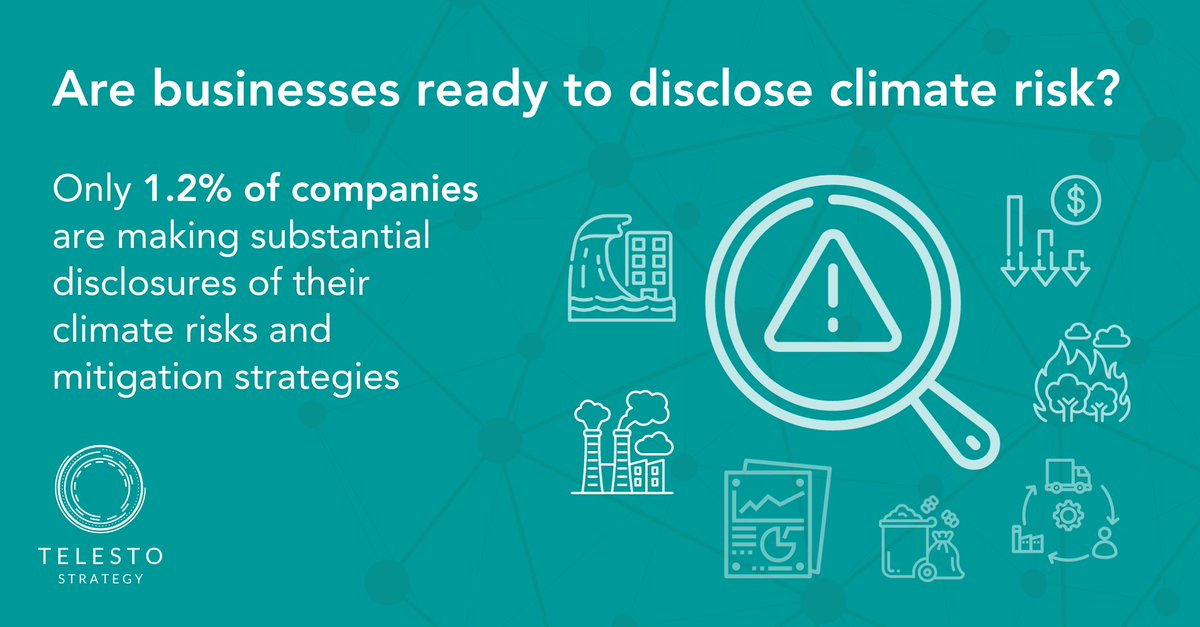 The next wave of emissions and climate disclosures is here. With the passing of the California Climate Bills, climate risks will have to be disclosed for public or private companies who "do business" in California. 
Learn more: telestostrategy.com/california-lea…  #ESG #climaterisk #TCFD
