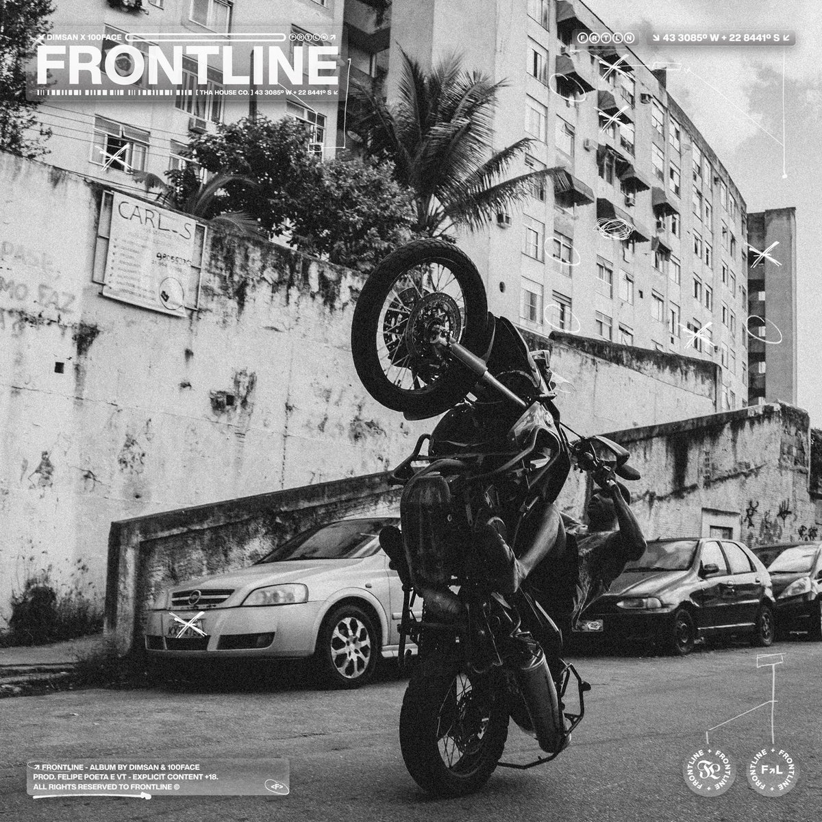 [@dimsvn, @Ninja100face] DIMSAN & 100FACE apresentam o projeto colaborativo 'FRONTLINE' tinyurl.com/2yehddrb