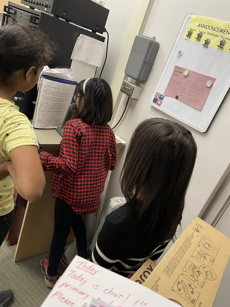 Our announcement team does an amazing job each day starting us off in a good way! Thank you A-Team!