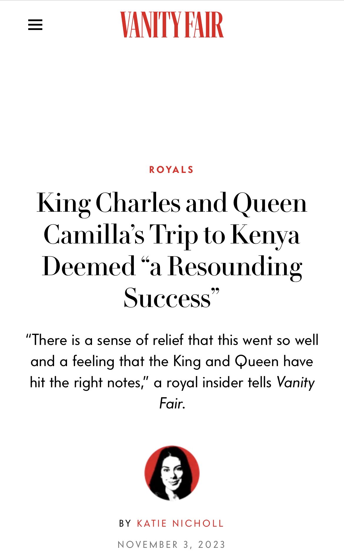 King Charles and Queen Camilla's Trip to Kenya Deemed “a Resounding  Success”