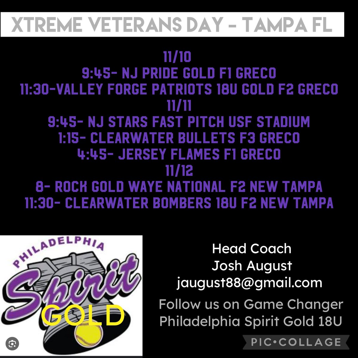 Girls travel to Florida for our last fall showcase