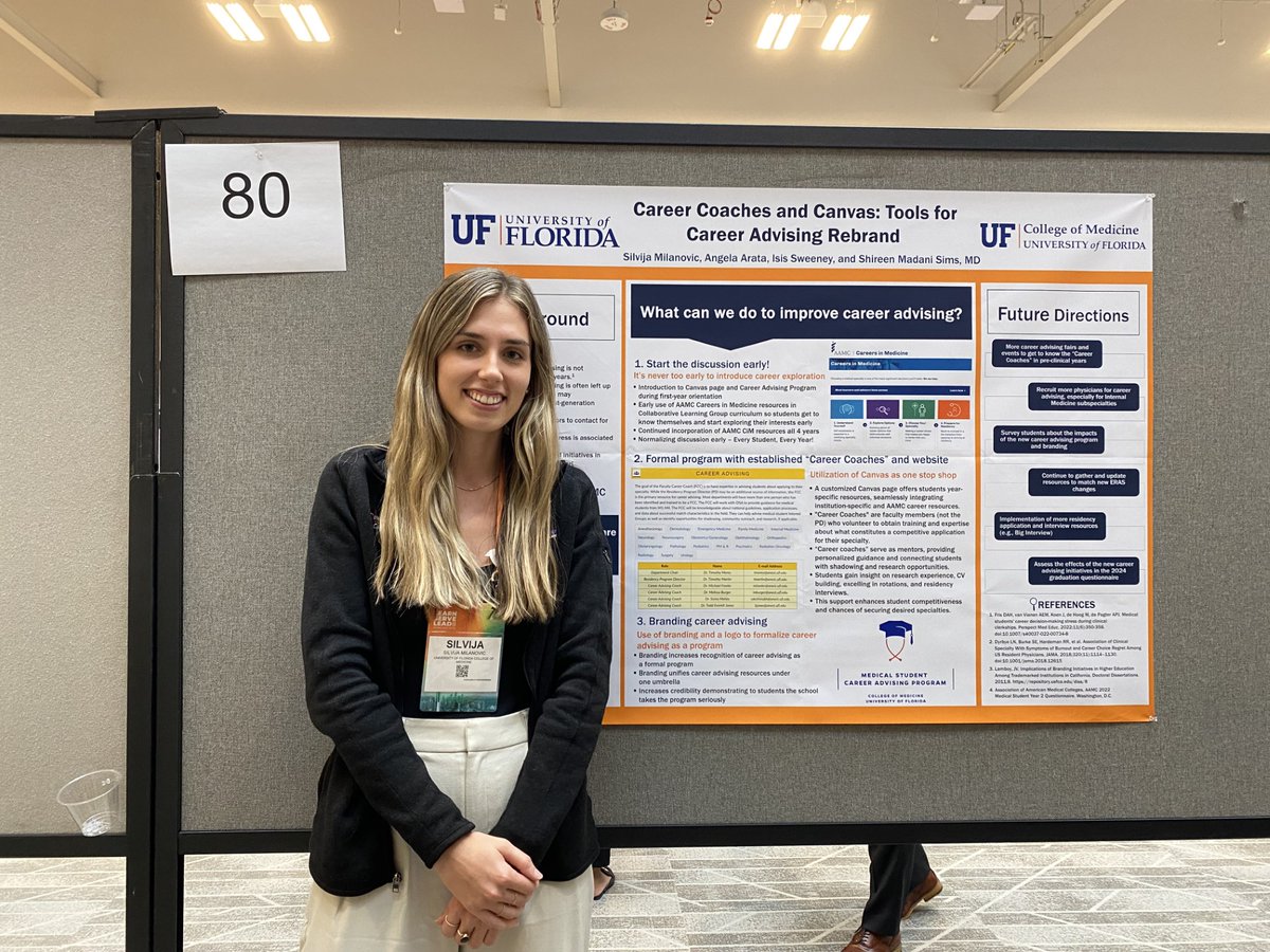 Kudos to our incredible <a href="/UF/">FLORIDA</a> College of Medicine student leaders who presented during #AAMC23, like <a href="/angela_arata/">Angela C. Arata</a> and Silvija Milanovic! #GoGators