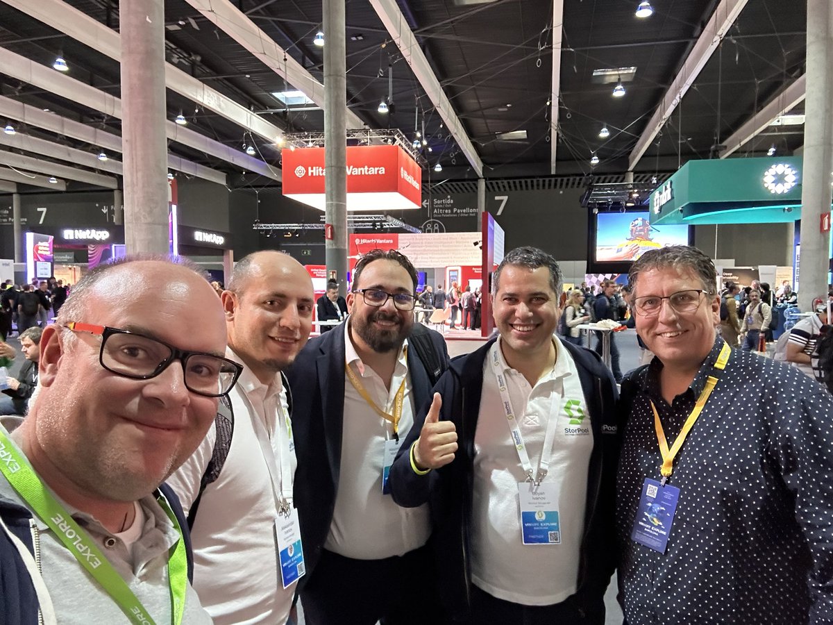 Jens Soeldner (@jenssoeldner) on Twitter photo Great conversation with <a href="/robbeekmans/">Rob Beekmans</a> and @tduda59 <a href="/Arjantim/">Arjan Timmerman</a> <a href="/bhivanov/">Boyan Ivanov</a> #MaxMortillaro at the <a href="/VMwareExplore/">VMware Explore</a> showfloor. Next up: <a href="/MorpheusData/">Morpheus Data</a> <a href="/MorpheusDude/">Brad Parks</a> <a href="/storpool/">StorPool Storage</a> Great conversation with <a href="/robbeekmans/">Rob Beekmans</a> and @tduda59 <a href="/Arjantim/">Arjan Timmerman</a> <a href="/bhivanov/">Boyan Ivanov</a> #MaxMortillaro at the <a href="/VMwareExplore/">VMware Explore</a> showfloor. Next up: <a href="/MorpheusData/">Morpheus Data</a> <a href="/MorpheusDude/">Brad Parks</a> <a href="/storpool/">StorPool Storage</a>