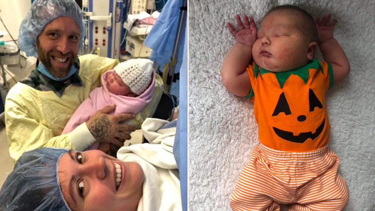 This is one big beefy boy! 👶 A Canadian family just welcomed a 14-pound, 8-ounce baby — that's twice the size of the average newborn and the biggest at that hospital since at least 2010. yhoo.it/40rUpWZ