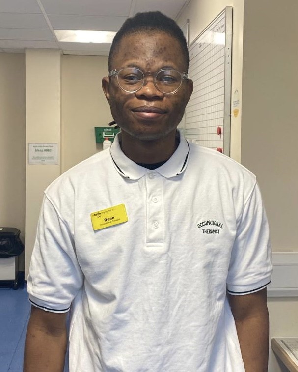 'As a male occupational therapist, I aim to challenge stereotypes and promote inclusivity in our profession while focusing on empowering my clients to live their best lives.' Dean Njane is a rotational occupational therapist within the frailty team. @MFT_OT #OTWeek2023