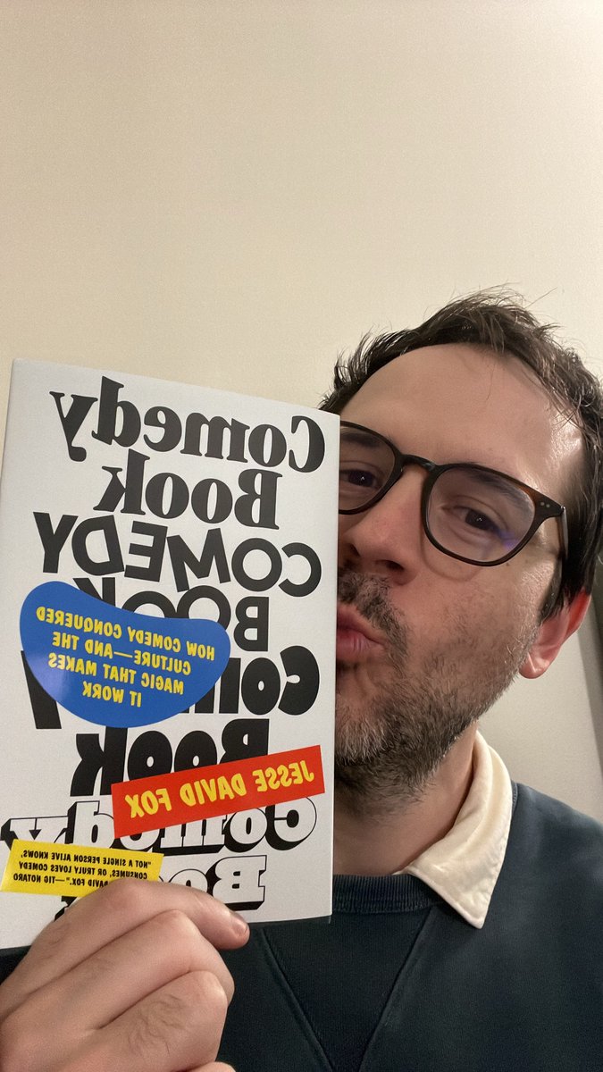 JesseDavidFox's tweet photo. Comedy Book is out today! I put my entire heart and brain into it. I hope you check it out and, if you do, I hope you enjoy it. Thank you ♥️ https://t.co/eYpcEixFn8 https://t.co/ZKOWWkL2rP