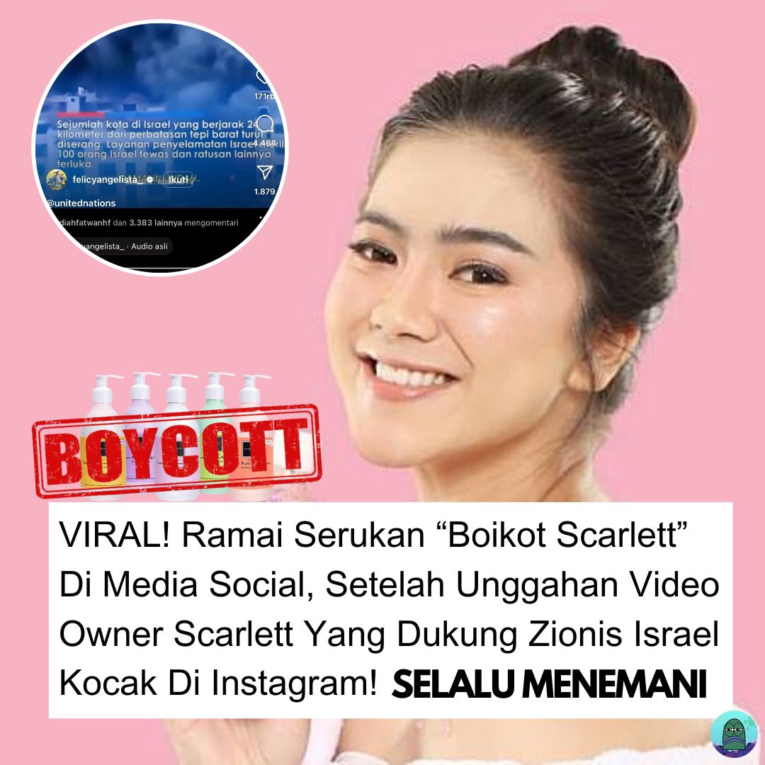 tanyakanrl's tweet image. 💚 makin banyak aja yg boikot, sampe scarlett juga lohh