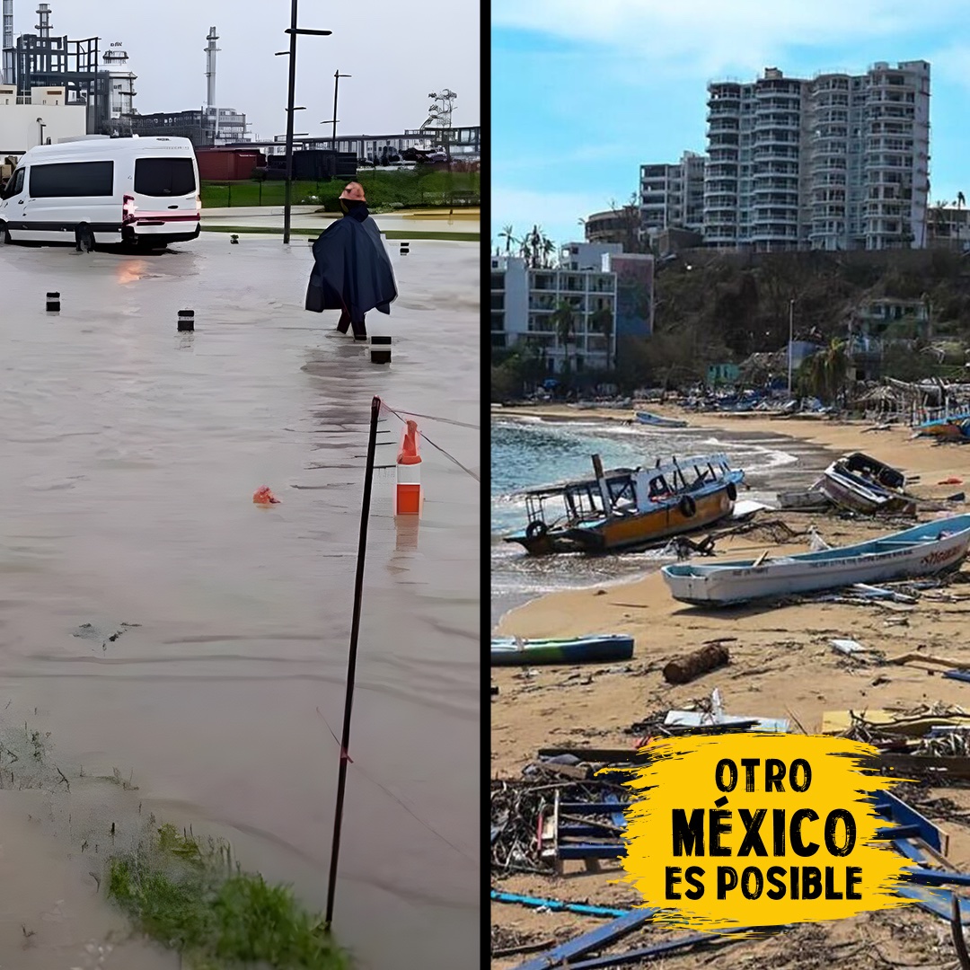 Morena no quiere que ni un sólo peso del #PEF2024 se destine para reconstruir #Acapulco y sí busca cientos de millones para la refinería que no refina y se inunda. #SeTienenQueIr #PresupueXtoParaTodos