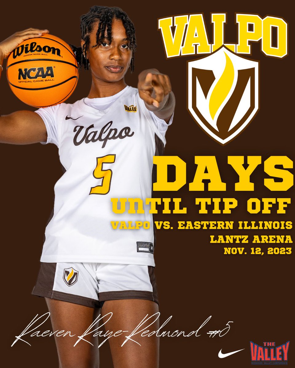 5 Days Until Tip Off. Raeven Raye-Redmond #5 Hometown: Trotwood, OH Year: Freshman Position: Guard Major: Sports Management Fun Facts: The team calls me “lovable” Hobbies: I love to watch anime Favorite team and athlete: Golden State and Klay Thompson. #RingTheBell | #GoValpo