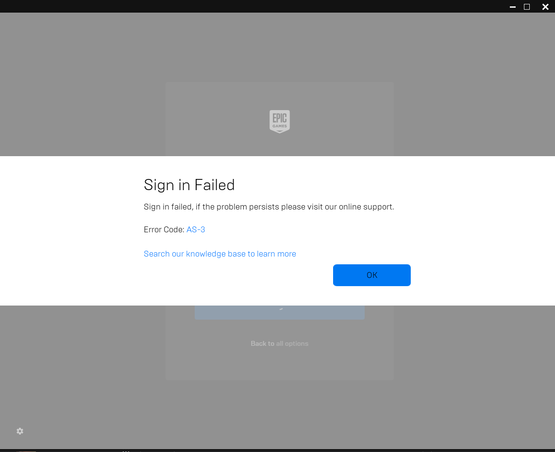anyone else having the same problem? <a href="/FortniteStatus/">Fortnite Status</a> <a href="/EpicGames/">Epic Games Store</a>