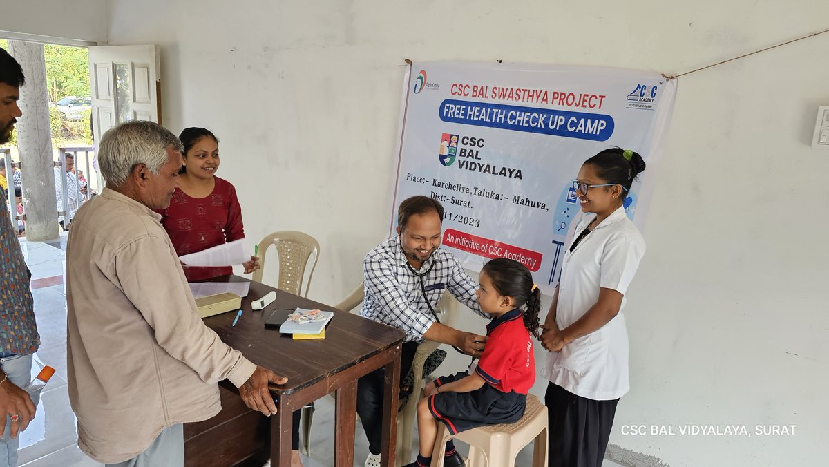 Hiralkumar - CSC Bal Vidyalaya, Surat (@hiral240212) on Twitter photo Free health checkup camp under CSC Bal Swasthya Initiative for children 1 - 10 years old in village Karcheliya, Surat district of Gujarat by VLE Hiralkumar Gandhi <a href="/sanjaykrakesh/">Sanjay K Rakesh</a> <a href="/CSCegov_/">CSCeGov</a> <a href="/CSCGujarat/">CSC Gujarat</a> <a href="/CSC_Guj_Rohit/">Rohit Patel</a> @VivekKu00544358 <a href="/JayBhanushali80/">Jayesh Bhanushali</a> Free health checkup camp under CSC Bal Swasthya Initiative for children 1 - 10 years old in village Karcheliya, Surat district of Gujarat by VLE Hiralkumar Gandhi <a href="/sanjaykrakesh/">Sanjay K Rakesh</a> <a href="/CSCegov_/">CSCeGov</a> <a href="/CSCGujarat/">CSC Gujarat</a> <a href="/CSC_Guj_Rohit/">Rohit Patel</a> @VivekKu00544358 <a href="/JayBhanushali80/">Jayesh Bhanushali</a>