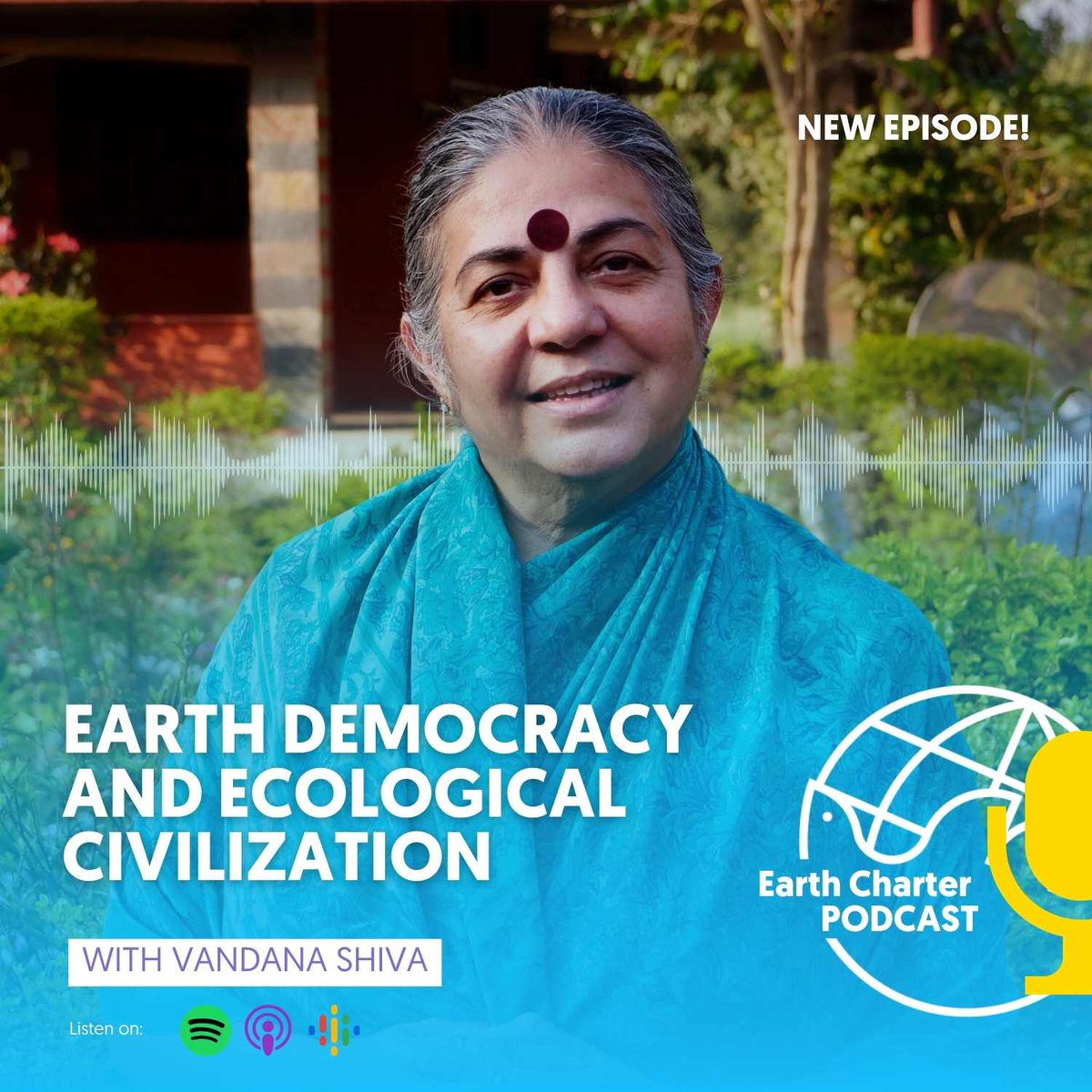 New Podcast episode with <a href="/drvandanashiva/">Dr. Vandana Shiva</a> ! 🌱🎙️ Join Vandana as she delves into the Vision of Ecological Civilization and discusses the concept of Earth Democracy. Don’t miss this conversation—now available on Spotify, Google, and Apple Podcasts!