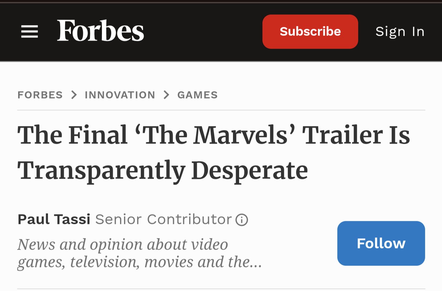 The Final 'The Marvels' Trailer Is Transparently Desperate