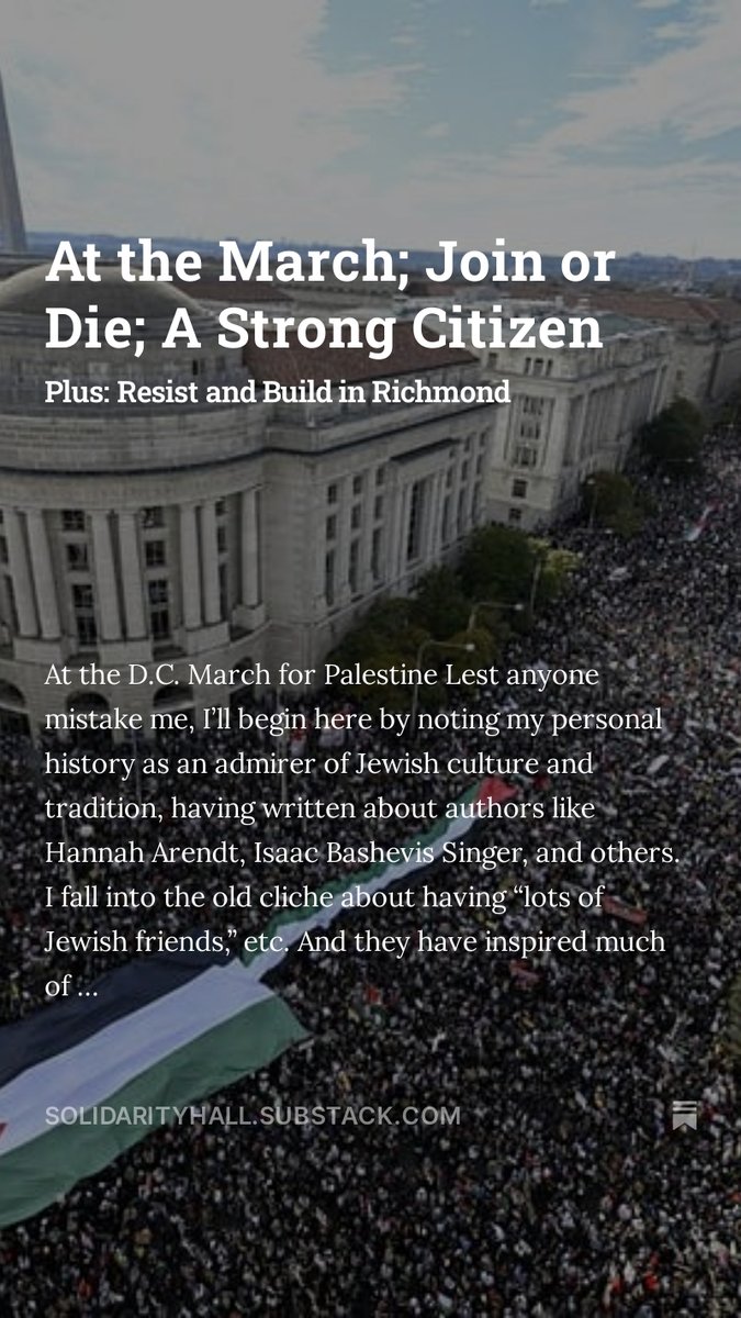 DC March + the Bowling Alone flick + my Strong Citizen pal--new issue!