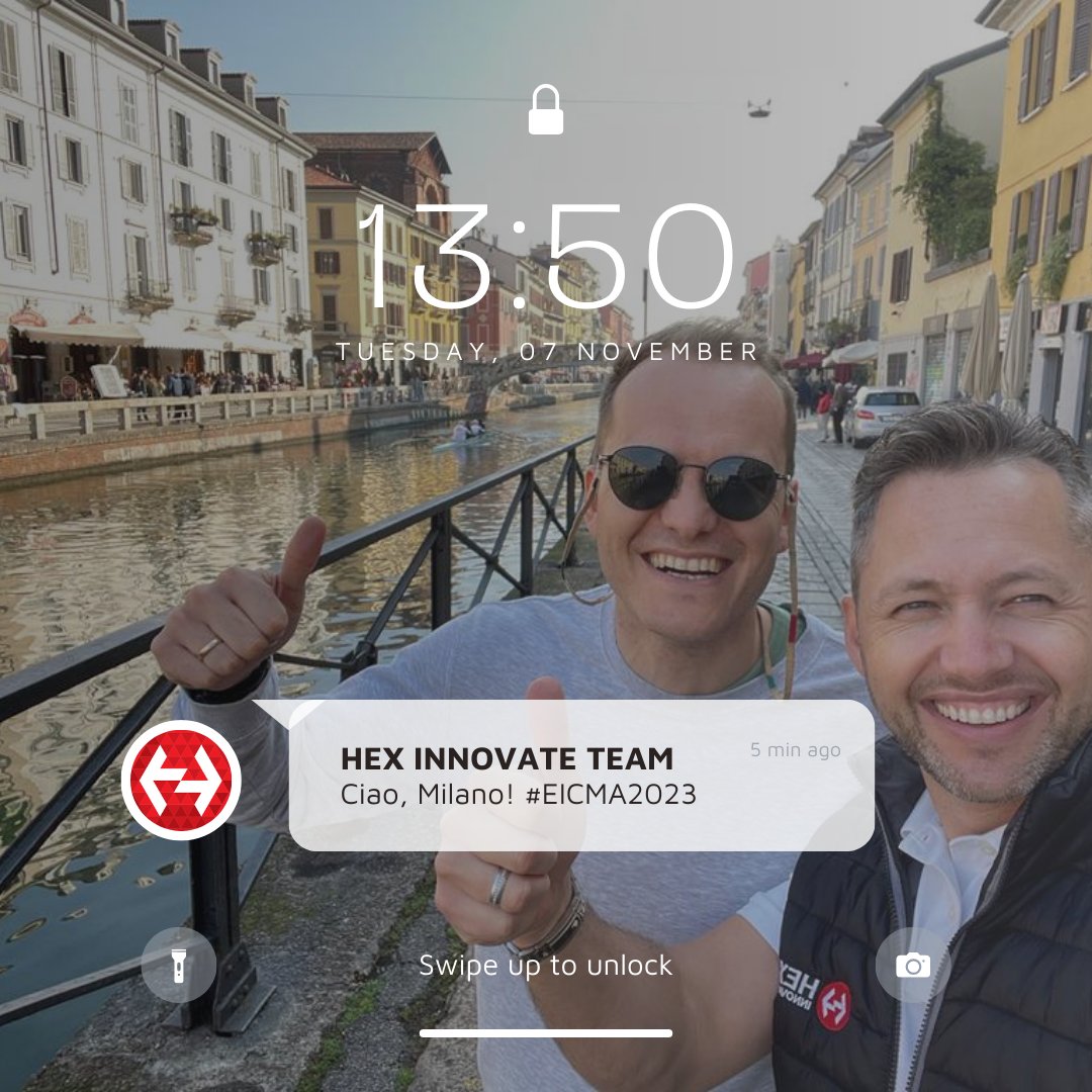 HexInnovate's tweet image. Ciao, Milano! We&apos;ve touched down in your vibrant city, and we&apos;re thrilled to be here for  #EICMA2023 🇮🇹

#BikeTech #HEXInnovate #TeamHEX #HEXGS911 #HEXezCAN