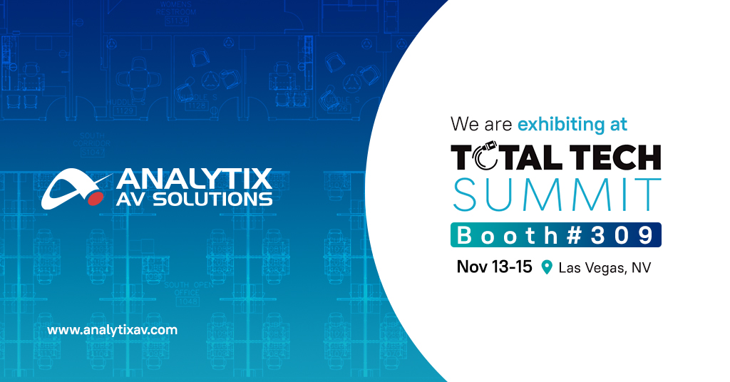 analytixsoln's tweet image. 🔊 Unveil the Future of AV Excellence! 🎯

Join us at the Total Tech Summit at the Total Tech Summit Booth #309, held at MGM Grand Conference Center, Las Vegas, from November 13 to 15, 2023. #totaltech23 #analytixav #avsolutions #AVCad #totaltechsummit #analytixsolutions