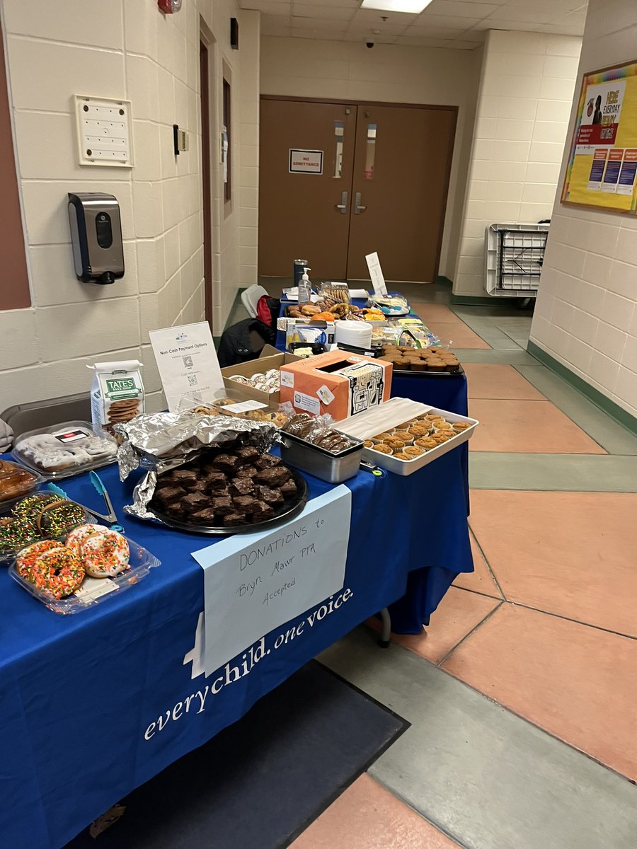 Don’t forget to vote at Bryn Mawr Elementary School and stop by the PTA treat table