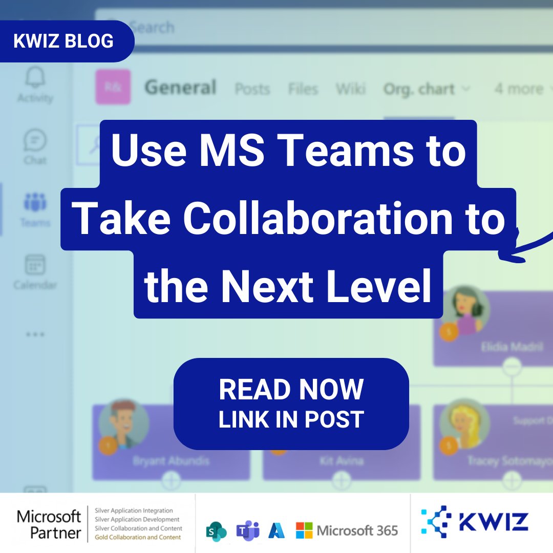 Read about how you can take collaboration on Microsoft Teams to the next level in this Blog:

hubs.la/Q0281Lsw0

#Microsoft #MicrosoftTeams #Teams #TeamsApps #MicrosoftSharePoint