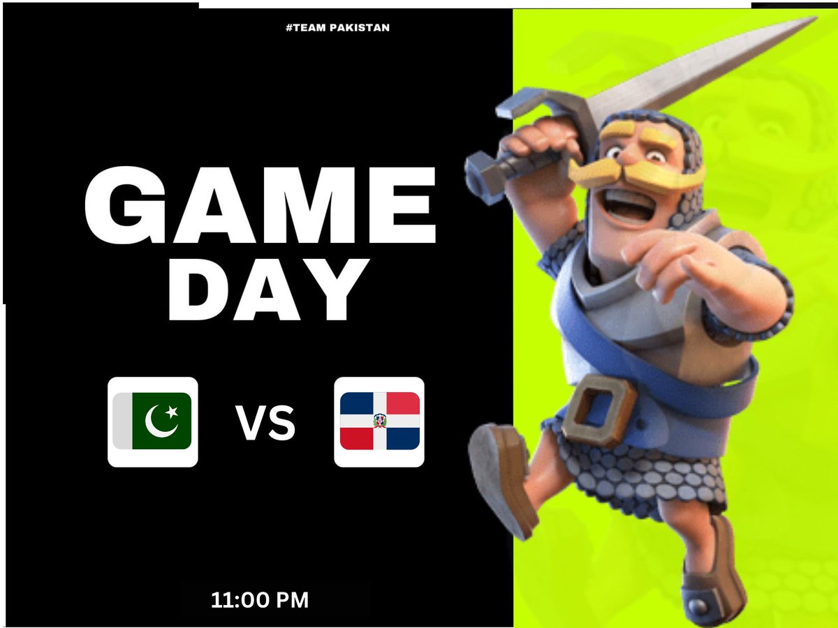 Team Pakistan CR (@teampakcr) on Twitter photo MATCH DAY! ๐ต๐ฐ
<a href="/TeamPakCr/">Team Pakistan CR</a> ๏ฝ<a href="/CR_Supremacy/">Supremacy League</a>
๐ Supremacy World Cup
โ๏ธ Qualifiers - Game 2
๐ <a href="/SeleccionRD_CR/">Seleccion Dominicana CR ๐ฉ๐ด</a>
โฐWednesday 08/11
โณ11:00 PM PKT / 18:00 UTC
Come support us as we try to avenge our first loss!
We Are Better Prepared!
#TeamGreen MATCH DAY! ๐ต๐ฐ
<a href="/TeamPakCr/">Team Pakistan CR</a> ๏ฝ<a href="/CR_Supremacy/">Supremacy League</a>
๐ Supremacy World Cup
โ๏ธ Qualifiers - Game 2
๐ <a href="/SeleccionRD_CR/">Seleccion Dominicana CR ๐ฉ๐ด</a>
โฐWednesday 08/11
โณ11:00 PM PKT / 18:00 UTC
Come support us as we try to avenge our first loss!
We Are Better Prepared!
#TeamGreen