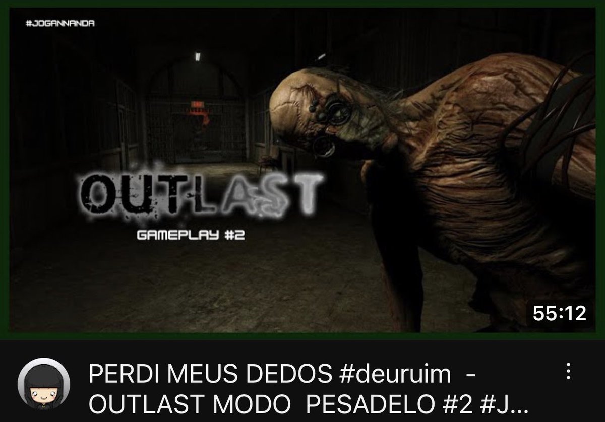 jogannanda's tweet image. Fiz uma gameplay do Outlast 😁

Watch my Outlast gameplay 😁
#outlast #outlastgame #redbarrels #follo4folloback #Bomdia 

youtu.be/ECeboxt50Dk?si…
