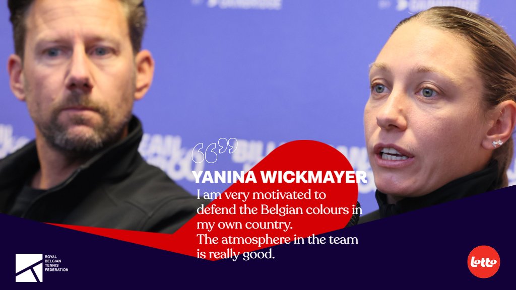 'I'm very motivated to defend the Belgian colours. What a great atmosphere in the team, I love it!' 🇧🇪💪
Go for it, <a href="/yaninawickmaye8/">Yanina Wickmayer (Wicky)</a>! <a href="/BJKCup/">Billie Jean King Cup</a> <a href="/NatLot_Belgie/">Nationale Loterij</a> <a href="/AFTofficiel/">AFT Tennis</a> <a href="/TennisVla/">Tennis Vlaanderen</a> <a href="/wimfissette/">Wim Fissette</a>