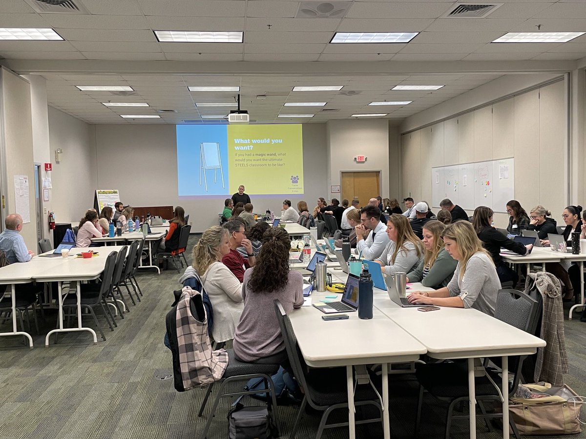⁦⁦Today ⁦<a href="/ZimmJason/">Jason Zimmerman</a>⁩ leads a great discussion about equity in science and engineering education in his overview session on STEELS with school teams! <a href="/IU13/">Lanc-Leb IU13</a> ⁦<a href="/PADeptofEd/">PA Department of Education</a>⁩ #CareerReadyPA