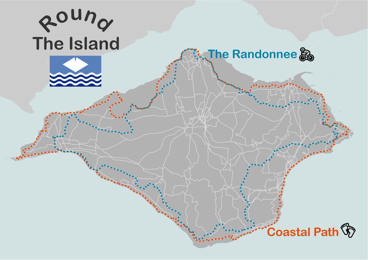 Round the Island 🚶🚴

How to circumnavigate the Isle of Wight by foot and bike - the Randonee cycle is 100km and the coastal path walk is 113km!

#30daymapchallenge | Day 7 - Navigation