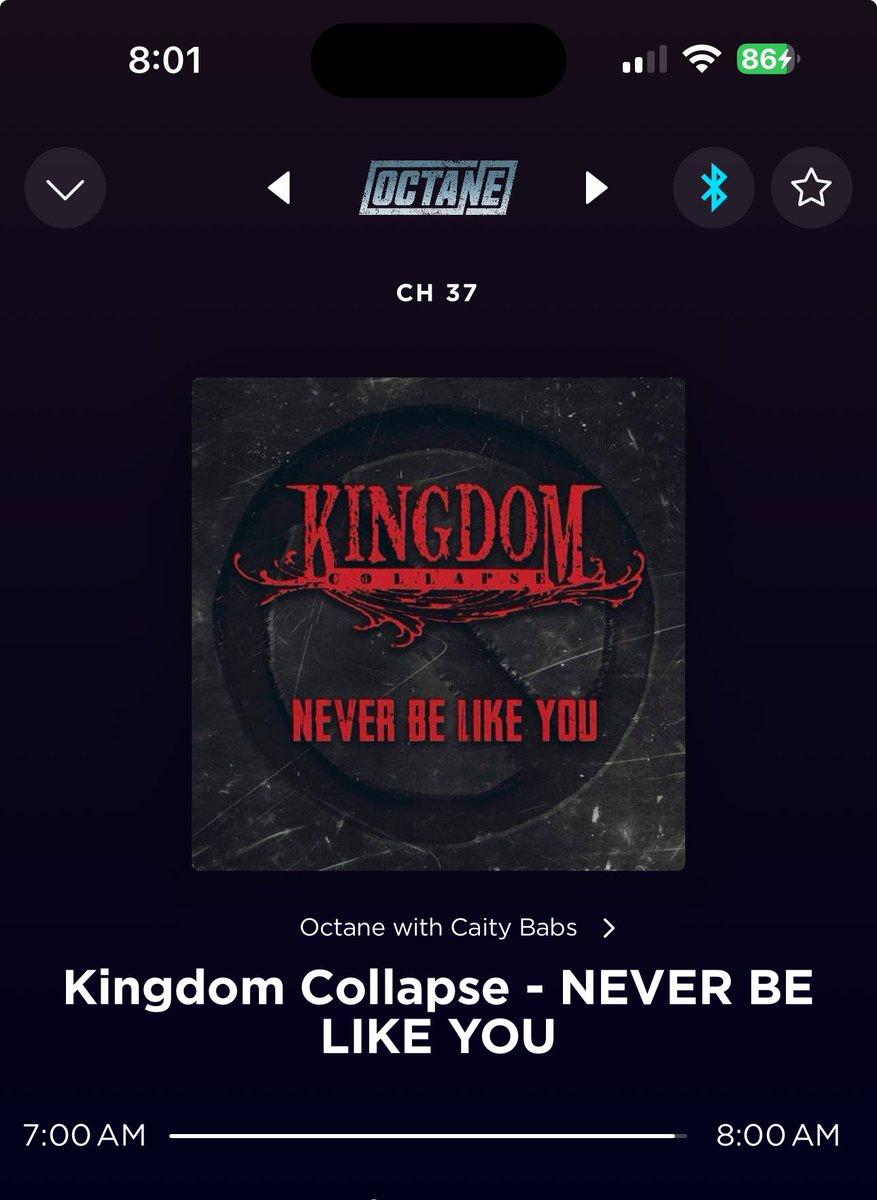 Thanks for rocking my morning right with #NeverBeLikeYou by <a href="/kingdomcollapse/">Kingdom Collapse</a> <a href="/CiBabs/">Caity Babs</a> 🤘🏻🚫😎 Hope to see my anthem of 2023 on the #biguns countdown soon <a href="/SXMOctane/">SXMOctane</a> #KingdomCollapse #sxmoctane #iamnotacoolkid #IDGAF
