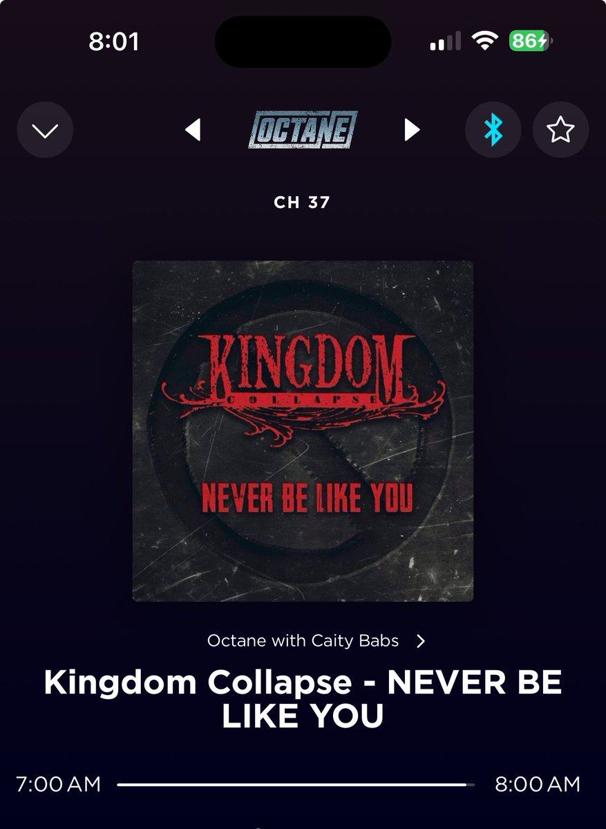 Thanks for rocking my morning right with #NeverBeLikeYou by @kingdomcollapse @CiBabs 🤘🏻🚫😎 Hope to see my anthem of 2023 on the #biguns countdown soon @SXMOctane #KingdomCollapse #sxmoctane #iamnotacoolkid #IDGAF