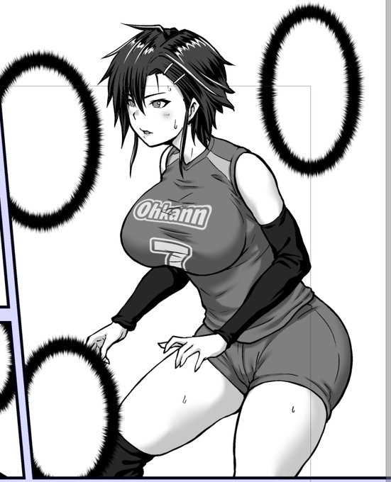 塗ってる
この乳でバレーは無理だろ…🤔 