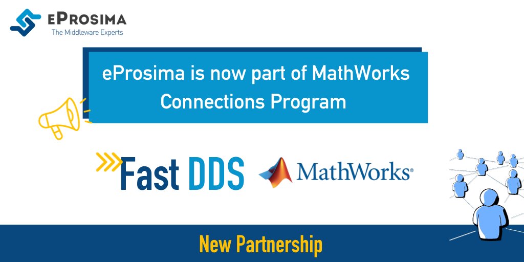 EProsima's tweet photo. 🤝MathWorks-eProsima Partnership.
We are part of @MATLAB Connections Program as part of their third-party complimentary DDS Blockset.
Why? DDS Blockset enables DDS comms in Simulink leveraging #eProsima #FastDDS stack.
Learn more➡️ https://t.co/3iZxG8ZQjx
Leave a comment!! ⬇️ https://t.co/vYpkgCWqUS