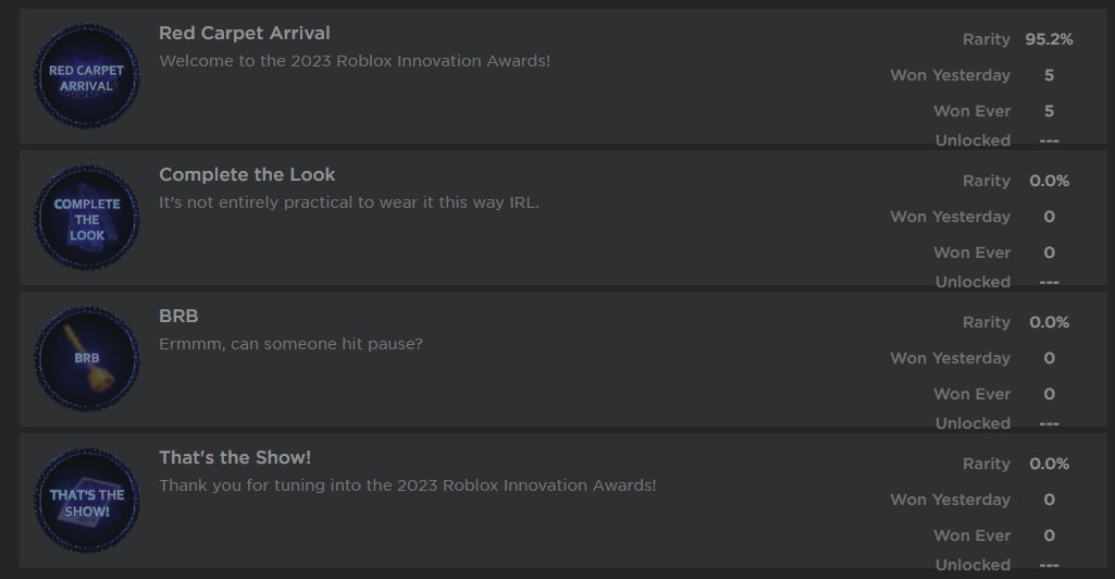 ROBLOX FREE ITEMS *EVENT* 2022 INNOVATION AWARDS (Roblox