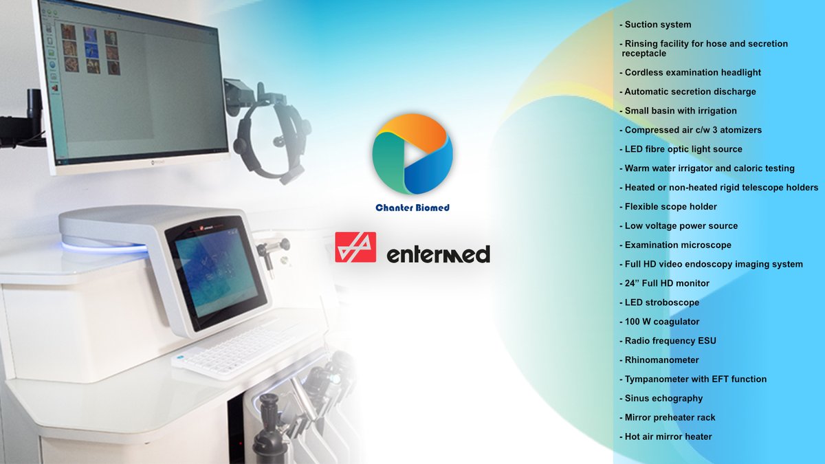 🌐 Visit our website or call us at 📞01274 414666 to discover how Entermed's cutting-edge ENT equipment can transform your practice. Embrace the future of ENT care with us!

#ENT #MedicalTechnology #InnovationInHealthcare #ENTequipment #HealthcareRevolution