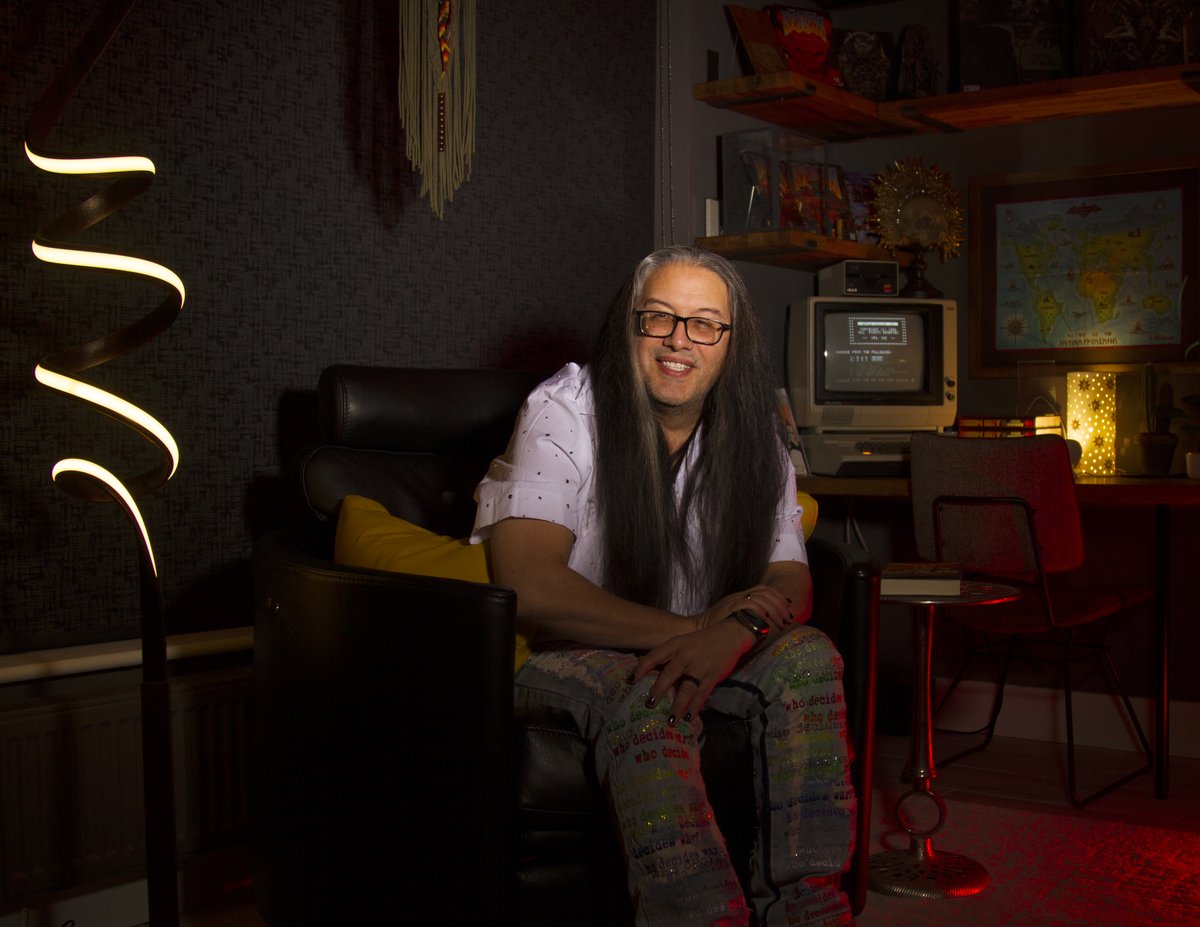 romero's tweet photo. Happy Native American Heritage Month. My culture is important to me and influences my designs, particularly my level designs. We didn't go away. We're still here, influencing art, culture, science, and tech. #DOOM is an Indigenous design. #yaqui #cherokee. https://t.co/2b7E79hFn9