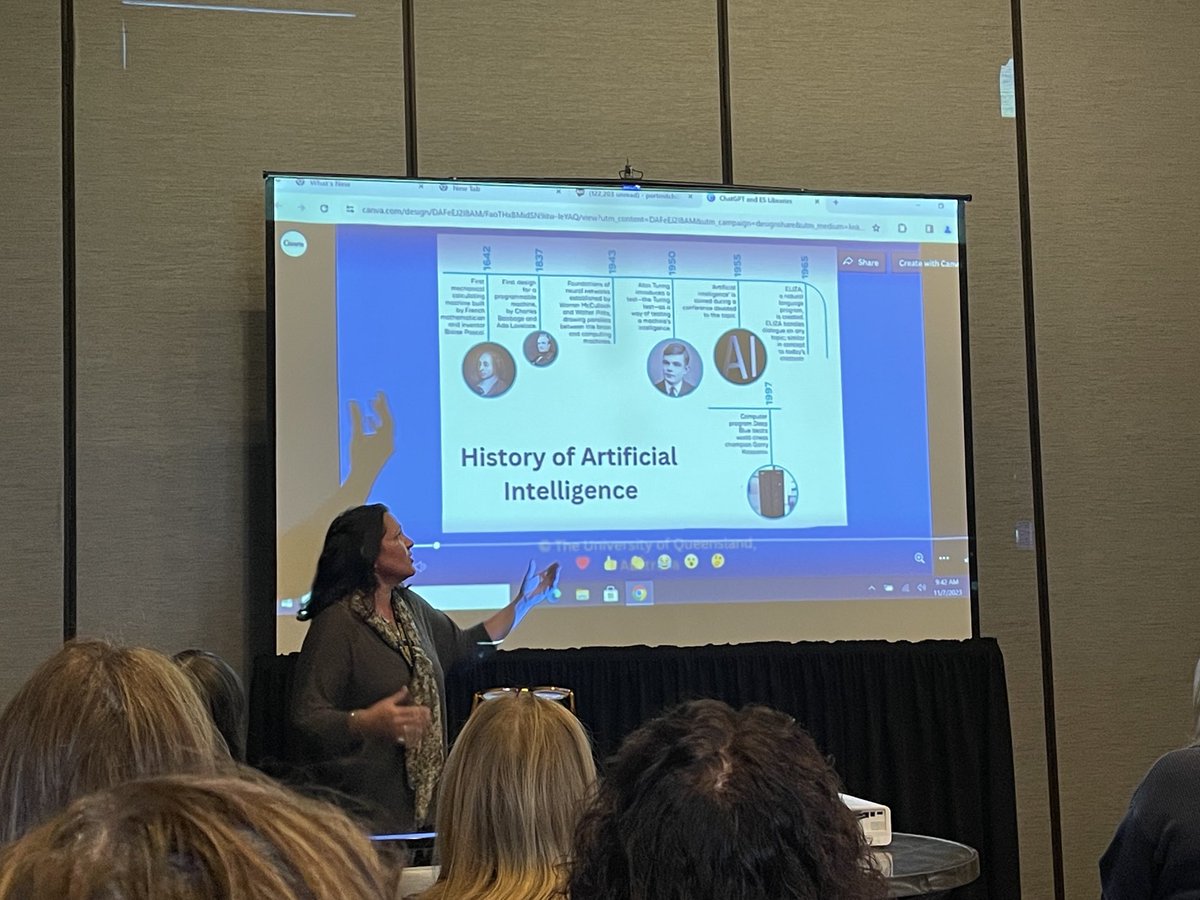LISLA (@sslmassoc) on Twitter photo <a href="/FFLibraryMSD/">Claire Mitchell</a> presenting on AI in our future and our libraries <a href="/esuffolksls/">ESBOCES SLS</a> #li_sls <a href="/FFLibraryMSD/">Claire Mitchell</a> presenting on AI in our future and our libraries <a href="/esuffolksls/">ESBOCES SLS</a> #li_sls