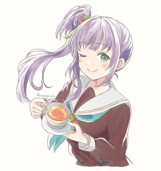 「holding saucer」 illustration images(Latest｜RT&Fav:50)