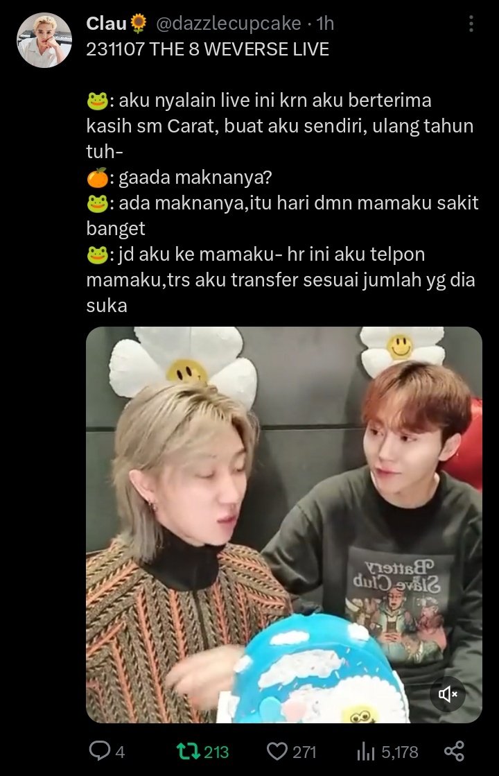 caratstalk's tweet photo. [17s] minghao nih aura greenflagnya terlalu menguar sampe jadi ijo neon
https://t.co/hcaH1mivZT